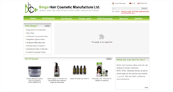 Desktop Screenshot of bingo-haircare.com