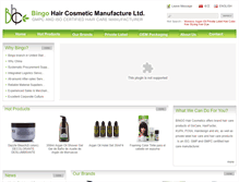 Tablet Screenshot of bingo-haircare.com